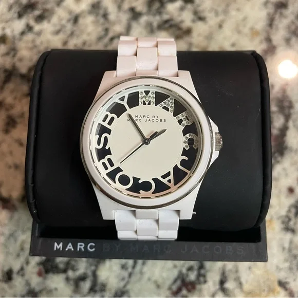 White Marc Jacobs watch Women Marc By Marc Jacobs Watch MBM1099 Silver Steel Case  main image 3